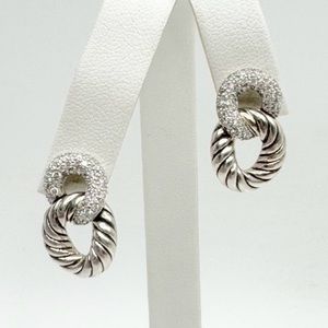 David Yurman Belmont Curb
Link Earrings With Diamonds